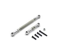 Parti RC Pour MangNiu D90 D91 D96 Pour MN98 99S V1 Tige De Traction De Boîtier De Direction En Métal Pièces De Mise À Niveau Pour Voiture Télécommandée(Silver)