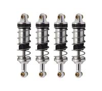 Parti RC Pour Mjx Pour Hyper Go 14301 14302 1/14 Métal Amortisseurs Hydrauliques Avant Et Arrière, Trou De 60Mm Pièces De Mise À Niveau Pour Voitures Radiocommandées(Silver)
