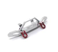 Parti RC Pour MN D90 D91 D96 Pour MN98 99S 1/12 Métal Crochet De Remorquage Pour Pare Chocs Avant Pièces De Mise À Niveau Pour Voitures Télécommandées(Silver)