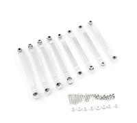 Parti RC Pour MN D90 D96 Pour MN98 Pour MN99S MN45 Métal Pour Châssis Biellette De Traction Lien De Liaison RC Voiture Mises À Niveau Pièces Accessoires(Silver)