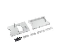 Parti RC Pour MN D90 Pour MN98 Pour MN99S MN45 1/12 Métal Support De Servo Amortisseur De Pour Traverse Pour Siège Pièces Et Accessoires Pour Voitures Radiocommandées(Silver)