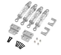 Parti RC Pour MN Pour MN82 82s 82Pro LC79 60mm Amortisseurs Remplis D'huile Ensemble Tout Métal Télécommande Voiture Mise À Niveau Modification Accessoires(Silver)