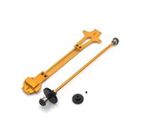 Parti RC Pour WLtoys 124016 124017 124018 124019 Voiture Télécommandée Métal Mise À Niveau Du Système D'entraînement Du Deuxième Étage(Yellow)