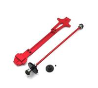 Parti RC Pour WLtoys 124016 124017 124018 124019 Voiture Télécommandée Métal Mise À Niveau Du Système D'entraînement Du Deuxième Étage(Red)