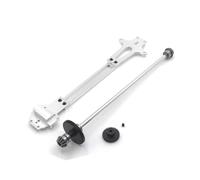 Parti RC Pour WLtoys 124016 124017 124018 124019 Voiture Télécommandée Métal Mise À Niveau Du Système D'entraînement Du Deuxième Étage(Silver)