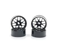 Parti RC Pour WLtoys 284121 K969 K979 K989 K999 P929 P939 Pour MINI-Q Pour MINI-Z Pour Kyosho 1/28 Métal Modifié 22,5 Mm Roue RC Voiture Pièces De Mise À Niveau(Black)