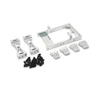Parti RC Pour WPL C14 C24 B14 B24 Pour MN D90 Pour MN99S Métal Support De Servo Traverse Tour D'amortisseur Voiture RC Pièces Et Accessoires De Mise À Niveau(Silver)
