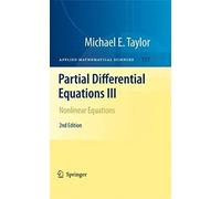 Partial Differential Equations Iii