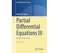 Équations aux dérivées partielles – Équations non linéaires (3) – Springer Verlag