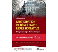 Participation et démocratie représentative Analyse juridique du cas français - Eugénie Duval - L'harmattan - broché - Etude