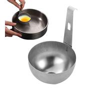 Participez aux œufs de chemise : cuire des œufs en acier inoxydable avec des tasses rondes sans fond, poêle à œufs sans levier de chemise | Outil de cuisine à main pour préparer le petit-déjeuner