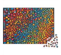 Particules colorées Puzzles 1000 Pièces pour Adultes, pour La DécoSourision De La Maison Et Cadeaux d'anniversaire 1000 Pièces pour Adultes Jeux De Puzzle StimulLes Fourmis 1000pcs (75x50cm)