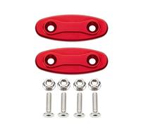 Partie arrière Bloc De Moto Hors Plaque Rétroviseur Trou Couvercle Miroir Châssis Décoratif Code Capuchon Base pour Suzuki GSXR GSX-R1000 600 750 2015 2016(Rosso)