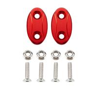 Partie arrière Bloc De Moto Hors Plaque Rétroviseur Trou Couvercle Pièces Miroir Châssis Code Capuchon Base pour BMW S1000RR 2009-2018 pour Y-AMAHA R1 2009-2014(Rosso)