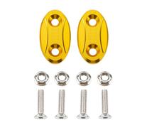 Partie arrière Bloc De Moto Hors Plaque Rétroviseur Trou Couvercle Pièces Miroir Châssis Code Capuchon Base pour BMW S1000RR 2009-2018 pour Y-AMAHA R1 2009-2014(Gold)