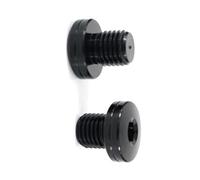 Partie arrière Bouchon De Trou Miroir Moto M10 * 1.25, Bouchons Vis Universels pour Ducati Hypermotard 821 939 pour HyperStrada pour Scrambler pour Monster S2R(Nero)