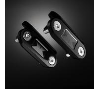 Partie arrière Bouchons De Trou Support Rétroviseurs Moto, pour Kawasaki pour Ninja 400 EX400 2018 2019 2020 2021(Nero)