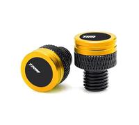 Partie arrière Bouchons De Vis Rétroviseurs Moto CNC, Couvercle Trou Miroir pour Y-AMAHA Tracer MT07 MT09 700gt 900gt 700 GT(Yellow)