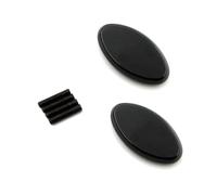 Partie arrière Couvercle De Plaque Base Miroir Capuchon Bloc Rétroviseur Moto pour Kawasaki pour Ninja 636/ZX6R/ZX6RR 2005-2008 ZX10R 2004 2005 2006 2007(Nero)