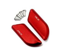 Partie arrière Couvercle De Trou Rétroviseur Moto, Bloc Base Capuchon Code Châssis Miroir pour Ducati Panigale V2 2020 - 2021(Rosso)