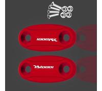 Partie arrière Couvercle De Trou Rétroviseur pour Moto, Bloc pour H-Onda CBR1000RR 2004-2007(Rosso)
