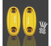 Partie arrière pour H-Onda CBR600RR 2004-2016 2015 2014 2013 2012 Rétroviseurs Latéraux De Moto Support Trou Capuchon Couvercle Pince(Gold)