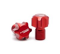 Partie arrière pour Suzuki V-Strom 1000 XT DL1000 VSTROM1000 2014-2023 2022 2021 2020 2019 2018 2017 2016 2015 Bouchons De Trou Miroir Boulon Vis Couvercle M10X1.25(Rosso)