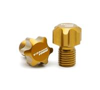 Partie arrière pour Suzuki V-Strom 1000 XT DL1000 VSTROM1000 2014-2023 2022 2021 2020 2019 2018 2017 2016 2015 Bouchons De Trou Miroir Boulon Vis Couvercle M10X1.25(Gold)