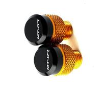 Partie arrière pour Y-AMAHA MT07 2021 2022 Mt07 MT 07 M10 * 1.25 Bouchons De Trou Rétroviseurs Vis Capuchons Couvercle Rétroviseur Moto(Gold)