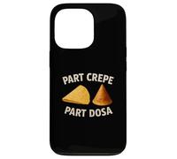Partie crêpe Partie dosa drôle Gastronome Indien français Coque pour iPhone 13 Pro