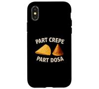 Partie crêpe Partie dosa drôle Gastronome Indien français Coque pour iPhone X/XS