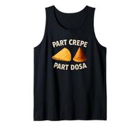Partie crêpe Partie dosa drôle Gastronome Indien français Débardeur