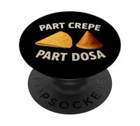Partie crêpe Partie dosa drôle Gastronome Indien français PopSockets PopGrip Adhésif