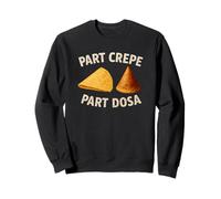 Partie crêpe Partie dosa drôle Gastronome Indien français Sweatshirt