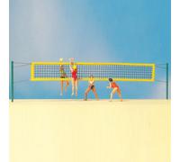 Preiser 10528 Beach Volleyball Joueur Figurines + Netz H0 1:87 Neuf Dans Ovp