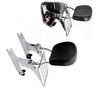 Partie de dossier Dossier De Moto Porte-bagages Pour Harley Train Nuit FXSTB 2006-2015 2016 2017 2018 2019 2020 2021 2022 2023(Silver)