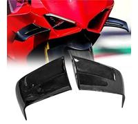 Partie du Capot Ailettes De Moto en Fibre Carbone, Ailerons Fixes, Housse Protection, Latérale, Carénage, Accessoires pour Ducati Panigale 959(Black Gloss)