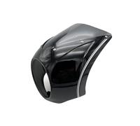 Partie du Capot Moto Cockpit Carénage Décoration Phare Avant Pare-Brise ABS Kit pour BMW R18 100 Ans R 18 Classique 2020-2023(Black White)