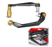Partie Garde-Main pour Kawasaki GPZ500S/EX500/R pour Ninja 500R 1987-2009 2008 2007 2006 2005 Moto 7/8 "22mm Guidon Frein Embrayage Leviers Protecteur Garde(Gold)