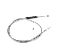 Partie ligne d'embrayage Pour Harley 1987-2006 Pour Big Twin Pour SOFTAIL Road Pour Electra Glide Pour King Pour Fat Boy Pour Springer Câble D'embrayage Moto En Acier Inoxydable(1795mm Chrome)