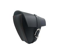Partie Sac Outil De Stockage Moto Sacoche Selle en Cuir PU Noir Sac Boulon Serrage Latéral pour Harley Sportster XL883 pour Cafe Racer
