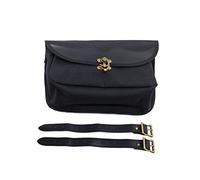 Partie Sac pour Harley Café Racer pour Personnalisé Moto Toile Voyage Outil Pochette Latérale Sac De Bagage Sacoche Selle(Nero)