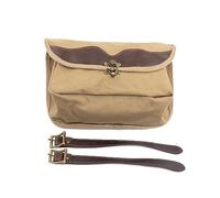 Partie Sac pour Harley Café Racer pour Personnalisé Moto Toile Voyage Outil Pochette Latérale Sac De Bagage Sacoche Selle(Brown)