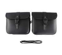 Partie Sac pour Harley Sportster XL883 XL1200 Touring Street Gilde Moto Sacoche De Selle Côté Bagage Sac À Outils(Nero)