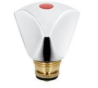 Partie supérieure Heinrich Schulte Z011001-00010 3/8", avec poignée métallique Trianon froide, chromée