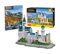 Partie Town pour National Geographic - Château de Neuschwanstein | Maquette A Construire | Puzzle 3D Enfant et Adulte | Maquette Jouet 8 Ans | Puzzles 3D | 121 Pièces