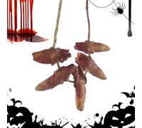 Parties du corps cassées | Pièces de corps morts sanglantes - Décoration murale d'Halloween main de sang - Ensemble de faux pieds humains effrayants - Accessoires d'horreur