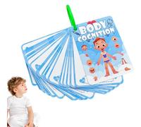 Parties du corps d'apprentissage pour , cartes flash d'apprentissage parties du corps - Cartes d'enseignement 36X parties du corps | Matériel de carte d'enseignement pour l'éducation cognitive