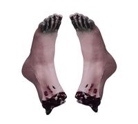 Parties du corps d'Halloween : faux pieds d'Halloween, accessoire de cadavre de main d'Halloween, décoration de maison hantée, fausse main, décoration effrayante, accessoire d'Halloween pour table,