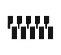 parties Filtre Hepa, compatible avec YEEDI M12 Pro+, accessoires for robot balayeur(Hepa Filter 12 pcs)